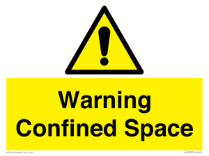 Warning Confined Space